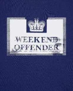 Weekend Offender Bonpensiero Graphic T-Shirt Bright Navy -Warm Knit Wear Sales PTSS2420 BONPENSIERO SALTWATER 3645