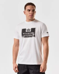 Weekend Offender Bonpensiero Graphic T-Shirt White -Warm Knit Wear Sales PTSS2420 BONPENSIERO WHITE 5290 MODEL