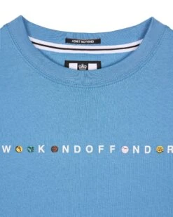 Weekend Offender Max Graphic T-Shirt Coastal Blue -Warm Knit Wear Sales PTSS2421 MAX COASTAL 7117copy