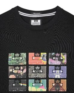 Weekend Offender Hanover Graphic T-Shirt Black -Warm Knit Wear Sales PTSS2422 HANOVER BLACK 3440