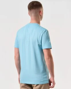 Weekend Offender Hanover Graphic T-Shirt Saltwater Blue -Warm Knit Wear Sales PTSS2422 HANOVER SALTWATER 5799 MODEL