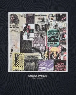 Weekend Offender Posters Graphic T-Shirt Navy -Warm Knit Wear Sales PTSS2423 POSTERS NAVY 3438