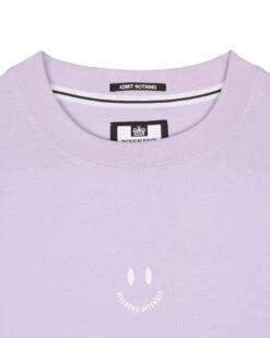 Weekend Offender Smile Graphic T-Shirt Periwinkle -Warm Knit Wear Sales PTSS2425 SMILE PERIWINKLE 7122 copy
