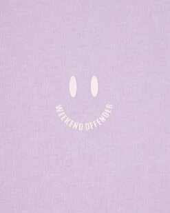 Weekend Offender Smile Graphic T-Shirt Periwinkle -Warm Knit Wear Sales PTSS2425 SMILE PERIWINKLE 7124 copy