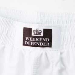 Weekend Offender Rashguard And Shorts Set White 18 Weekend Offender Rashguard And Shorts Set White -Warm Knit Wear Sales RASH GUARD WHITE DETAIL 5