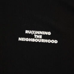 Weekend Offender Running Club Set Of 3 -Warm Knit Wear Sales RUNNING CLUB BLACK TOP TEE DETAIL 2