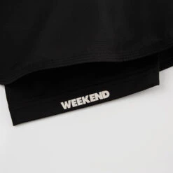 Weekend Offender Running Club Set Of 3 -Warm Knit Wear Sales RUNNING CLUB SHORTS BLACK DETAIL 5