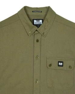 Weekend Offender Postiano Ranger Shirt Dark Khaki -Warm Knit Wear Sales SHAW22 01 POSTIANO DARK KHAKI 7005