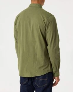 Weekend Offender Postiano Ranger Shirt Dark Khaki -Warm Knit Wear Sales SHAW22 01 POSTIANO A1W22 DARK KHAKI MODEL 1527
