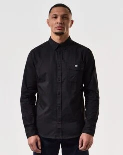 Weekend Offender Postiano Casual Ranger Shirt Black -Warm Knit Wear Sales SHAW2201 POSTIANO BLACK 7568