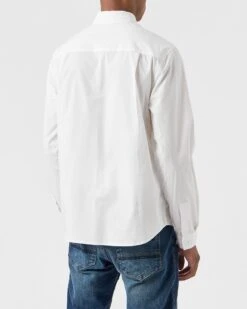 Weekend Offender Janeret Shirt White -Warm Knit Wear Sales SHAW23204 JANERET WHITE 0108 MODEL