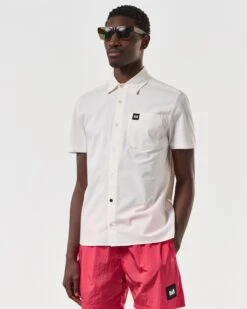 Weekend Offender Borak Short Sleeve Shirt White 7 Weekend Offender Borak Short Sleeve Shirt White -Warm Knit Wear Sales SHSS2405 BORAK WHITE 6847