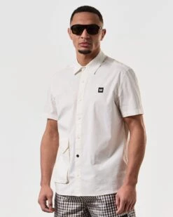 Weekend Offender Barboza Pocket Shirt White -Warm Knit Wear Sales SHSS2408 BARBOZA WHITE 7434