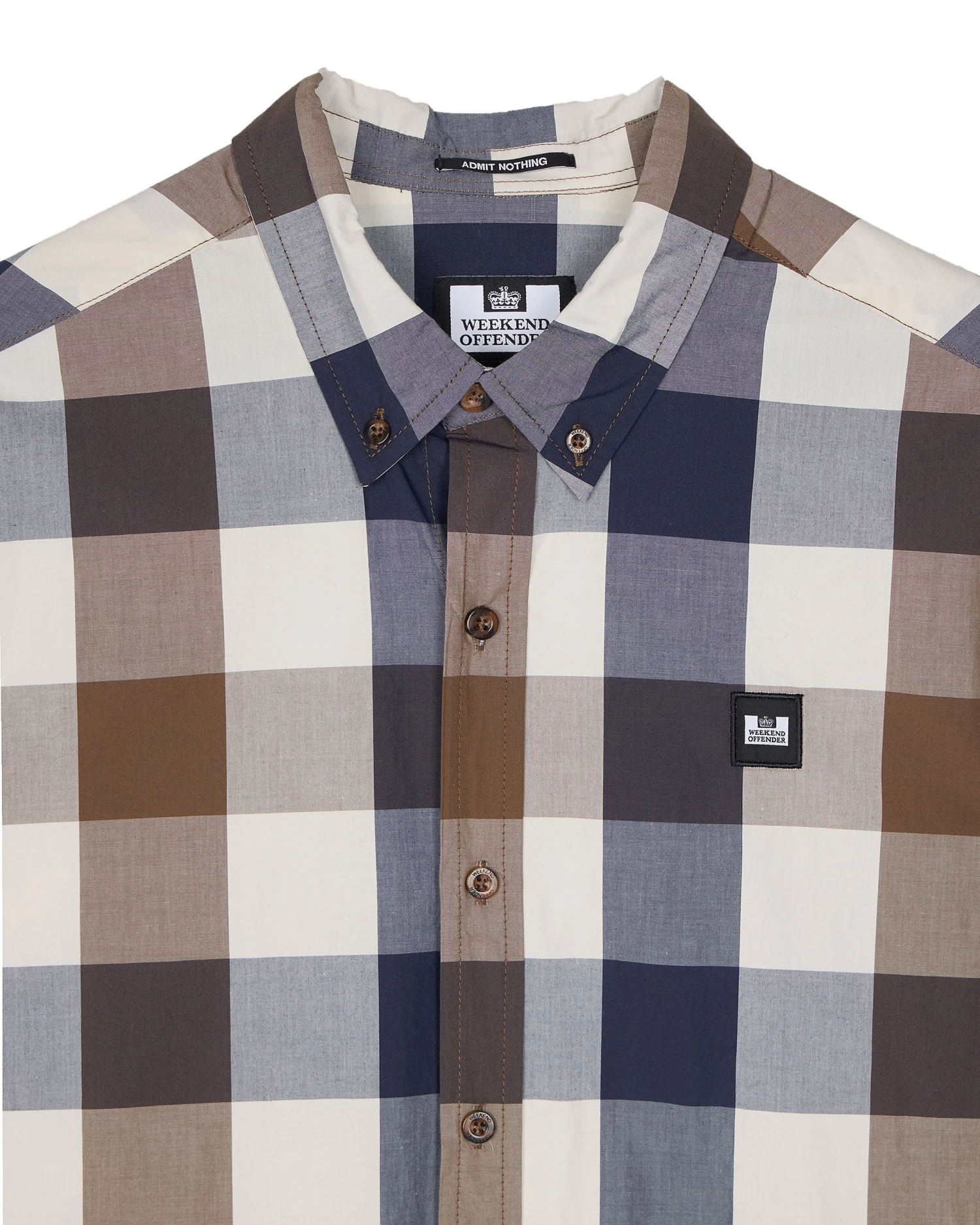 Weekend Offender Lisbon Shirt Large House Check 5 Weekend Offender Lisbon Shirt Large House Check - Image 5