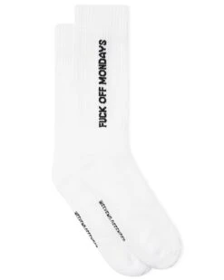 Weekend Offender FO Mondays Sports Socks White Pack Of 3