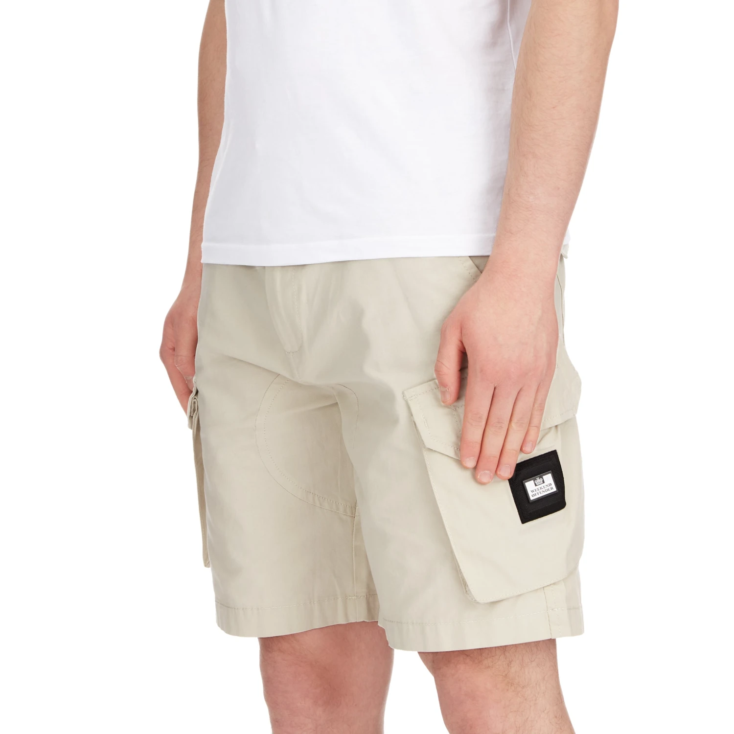 Weekend Offender New Jersey Cargo Shorts Plaster 4 Weekend Offender New Jersey Cargo Shorts Plaster - Image 4