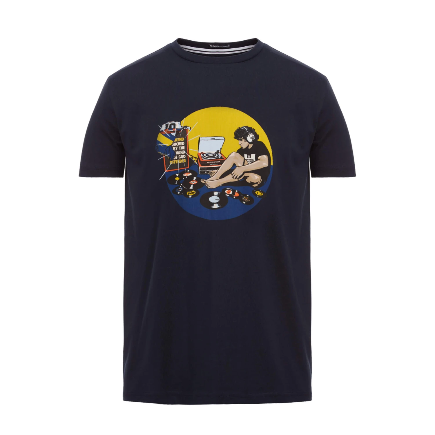 Weekend Offender Hand Of God Graphic T-Shirt Navy 1 Weekend Offender Hand Of God Graphic T-Shirt Navy