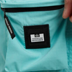 Weekend Offender Sunrise Hills Ripstop Shorts Aqua -Warm Knit Wear Sales SS22 STSS22 11 SUNRISE HILLS AQUA DETAIL 2