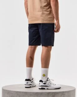 Weekend Offender Ivan Chino Shorts Navy -Warm Knit Wear Sales STSS23 IVAN NAVY 5451 MODEL