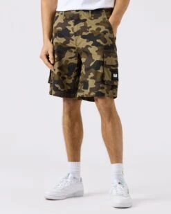 Weekend Offender Mascia Cargo Shorts Camou -Warm Knit Wear Sales STSS23 MASCIA CAMO 4146