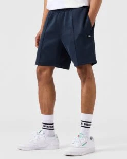 Weekend Offender Vendetti Track Shorts Navy -Warm Knit Wear Sales STSS2301 VENDETTI TRACK SHORTS NAVY 5087
