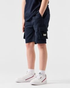 Weekend Offender Kids Mascia Cargo Shorts Navy -Warm Knit Wear Sales STSS2305 MASCIA NAVY KIDS 6612