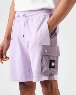 Weekend Offender Pink Sands Jogger Shorts Wisteria -Warm Knit Wear Sales STSS2306 PINK SANDS WISTERIA 3287WO