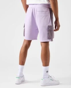 Weekend Offender Pink Sands Jogger Shorts Wisteria -Warm Knit Wear Sales STSS2306 PINK SANDS WISTERIA 3288WO