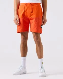 Weekend Offender Azeez Pocket Shorts Orange Fizz -Warm Knit Wear Sales STSS2315 AZEEZ ORANGE FIZZ 3822