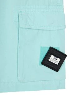 Weekend Offender Faraci Garment Dye Shorts Aqua -Warm Knit Wear Sales STSS2319 FARACI AQUA 0266