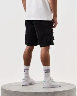 Weekend Offender Mascia Cargo Shorts Black 9 Weekend Offender Mascia Cargo Shorts Black -Warm Knit Wear Sales STSS24 MASCIA BLACK 7339