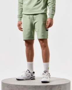 Weekend Offender Hawkins Jogger Shorts Pale Moss Green 9 Weekend Offender Hawkins Jogger Shorts Pale Moss Green -Warm Knit Wear Sales STSS2401 HAWKINS PALE MOSS 5391 MODEL