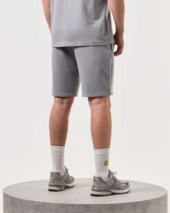 Weekend Offender Hawkins Jogger Shorts Smokey Grey -Warm Knit Wear Sales STSS2401 HAWKINS SMOKEY 5997 MODEL