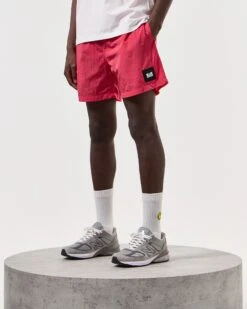 Weekend Offender Stacks Swim Shorts Anthurium Pink -Warm Knit Wear Sales STSS2405 STACKS ANTHURIUM 6870