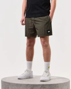 Weekend Offender Stacks Swim Shorts Castle Green -Warm Knit Wear Sales STSS2405 STACKS CASTLE GREEN 6418 MODEL