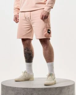 Weekend Offender Pink Sands Jogger Shorts Nectar Pink - Plus Size -Warm Knit Wear Sales STSS2406X PINK SANDS NECTAR 8023 PLUS