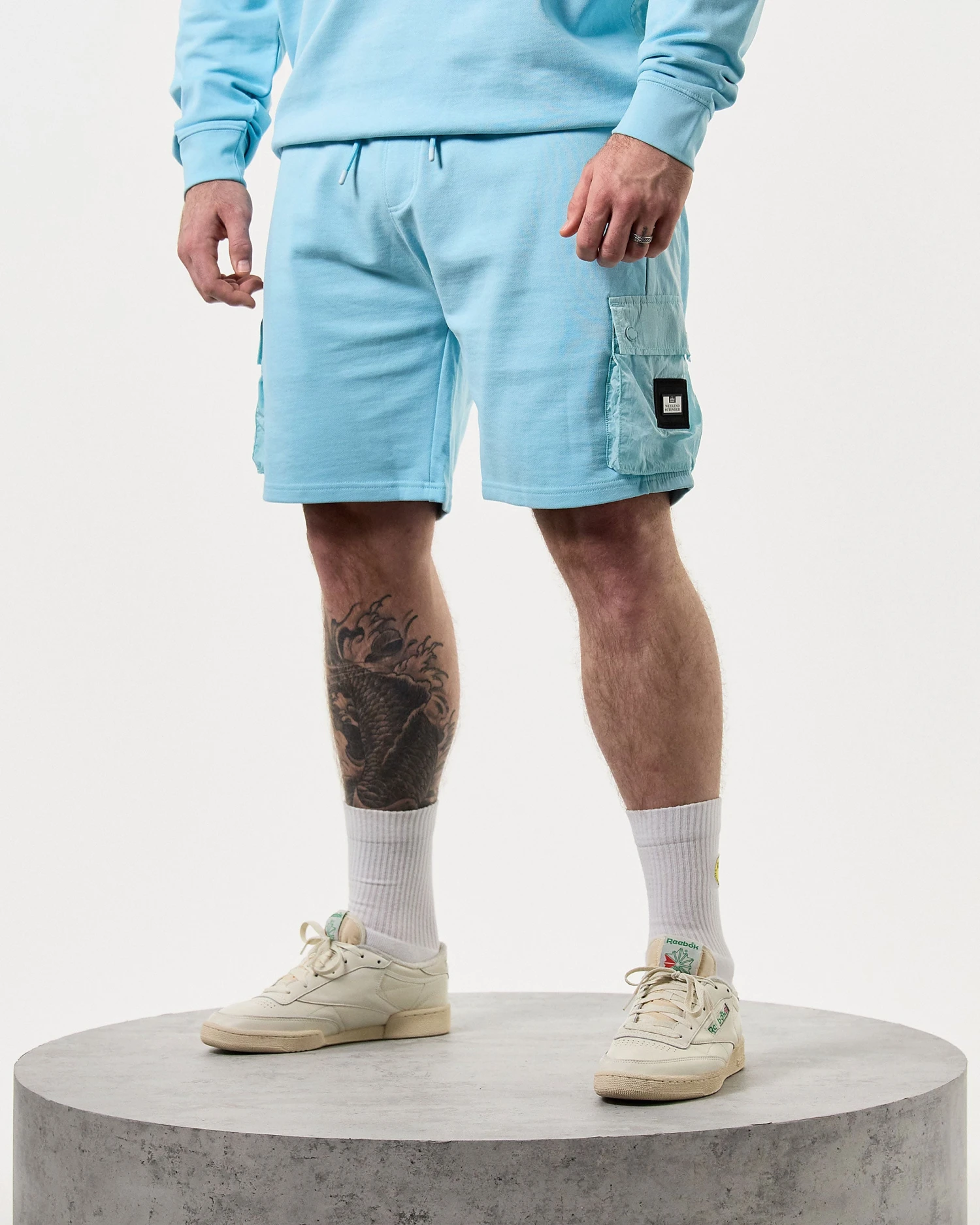 Weekend Offender Pink Sands Jogger Shorts Saltwater Blue - Plus Size 3 Weekend Offender Pink Sands Jogger Shorts Saltwater Blue - Plus Size - Image 3