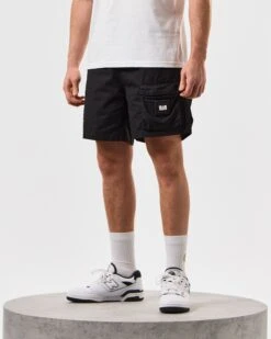 Weekend Offender Sunrise Hills Ripstop Shorts Black 8 Weekend Offender Sunrise Hills Ripstop Shorts Black -Warm Knit Wear Sales STSS2407 SUNRISE HILLS BLACK 5299 MODEL