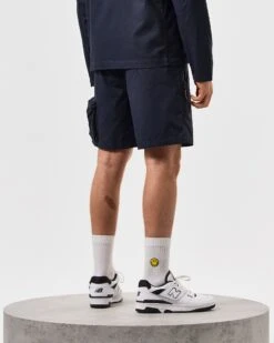 Weekend Offender Sunrise Hills Ripstop Shorts Navy -Warm Knit Wear Sales STSS2407 SUNRISE HILLS NAVY 5420 MODEL