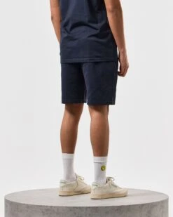 Weekend Offender Lerena Jogger Shorts Navy -Warm Knit Wear Sales STSS2409 LERENA NAVY 4399 MODEL