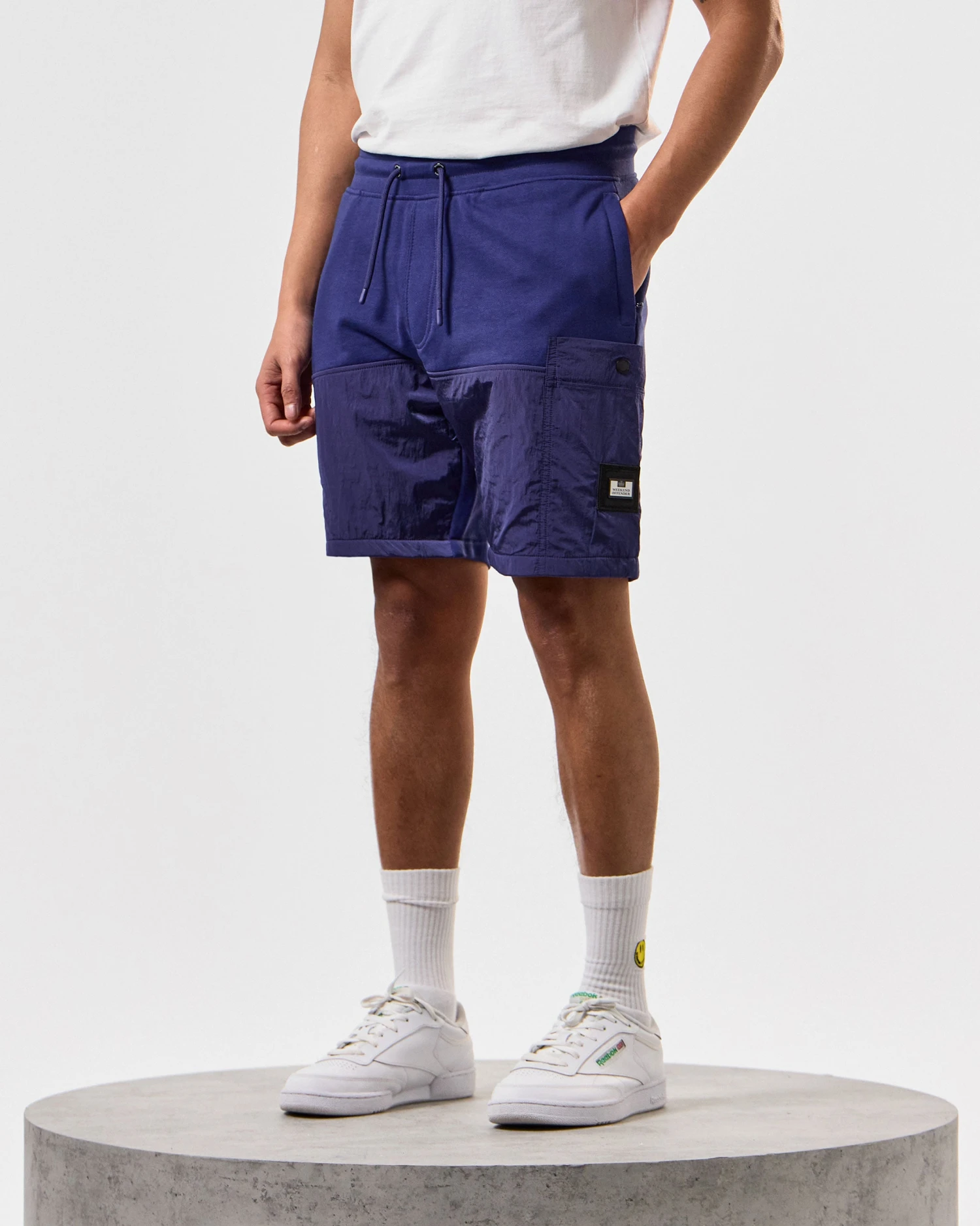 Weekend Offender Azeez Parachute Pocket Shorts Bright Navy 3 Weekend Offender Azeez Parachute Pocket Shorts Bright Navy - Image 3