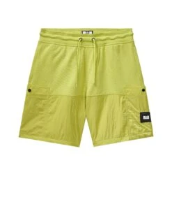 Weekend Offender Azeez Parachute Pocket Shorts Limeish Green