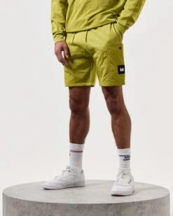 Weekend Offender Azeez Parachute Pocket Shorts Limeish Green -Warm Knit Wear Sales STSS2420 AZEEZ LIMEISH 7402