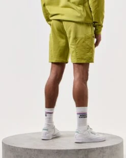 Weekend Offender Azeez Parachute Pocket Shorts Limeish Green -Warm Knit Wear Sales STSS2420 AZEEZ LIMEISH 7403