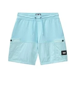 Weekend Offender Azeez Parachute Pocket Shorts Saltwater Blue