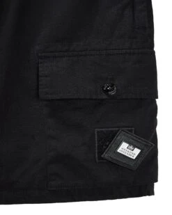Weekend Offender Scopello Cargo Shorts Black -Warm Knit Wear Sales STSS2425 SCOPELLO BLACK 11244