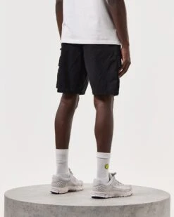 Weekend Offender Scopello Cargo Shorts Black -Warm Knit Wear Sales STSS2425 SCOPELLO BLACK 6950