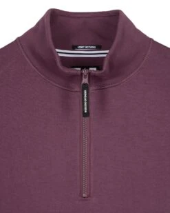 Weekend Offender Kraviz Quarter Zip Sweatshirt Deep Plum -Warm Knit Wear Sales SWAW13 14 KRAVIZ DEEP PLUM 3050