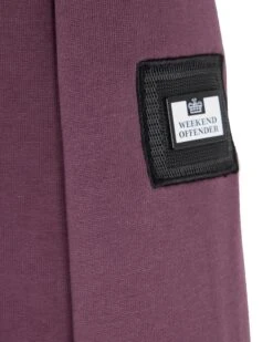 Weekend Offender Kraviz Quarter Zip Sweatshirt Deep Plum -Warm Knit Wear Sales SWAW13 14 KRAVIZ DEEP PLUM 3051