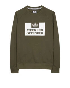 Weekend Offender Penitentiary Classic Sweatshirt Dark Green - Plus Size